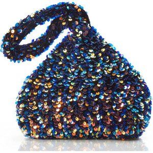 BABEYOND Women's Rhinestone Clutch Evening Bags Sparkly Glitter Triangle Purse